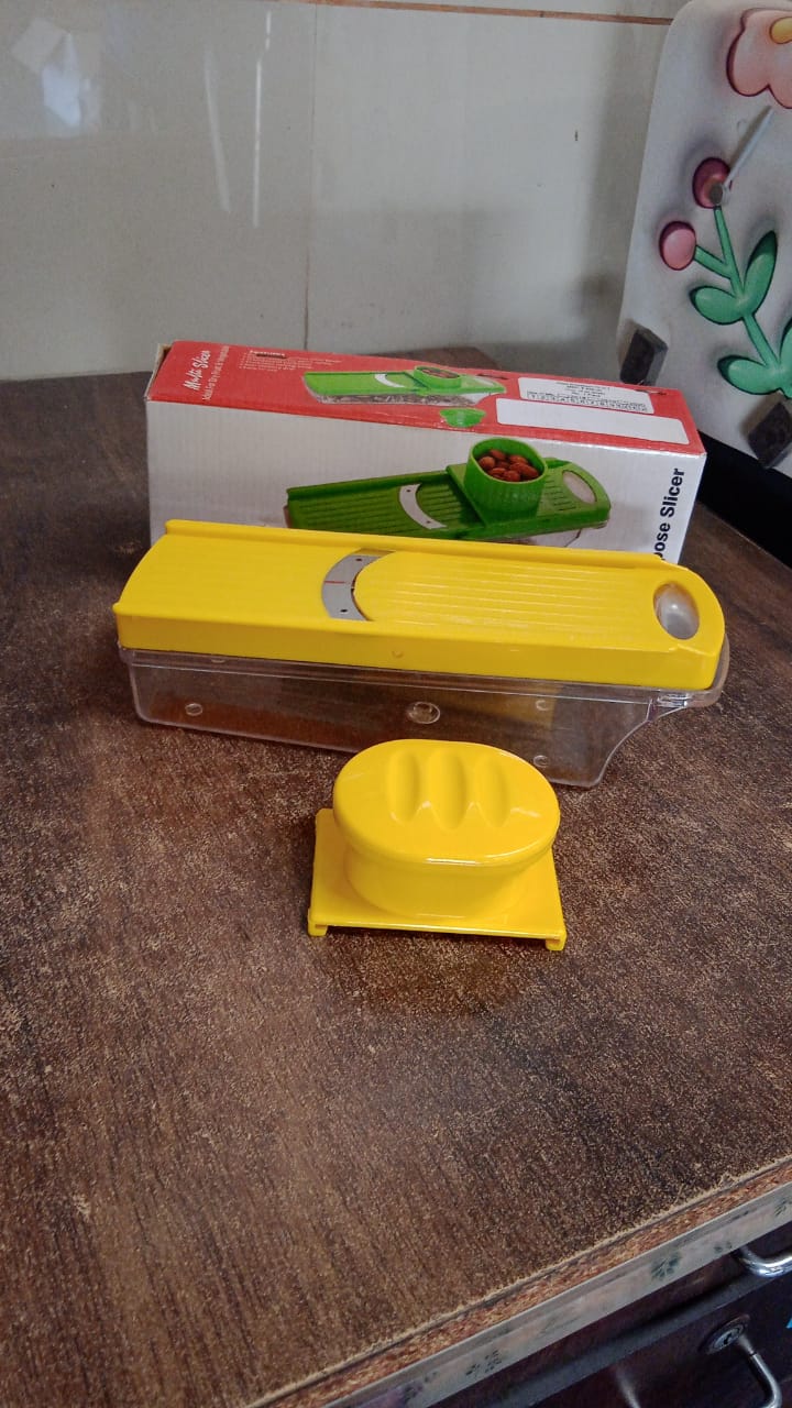 Big Multipurpose Vegetable And Fruit Slicer (Yellow  1 Pc) Big Multipurpose Vegetable And Fruit Slicer (Yellow  1 Pc)